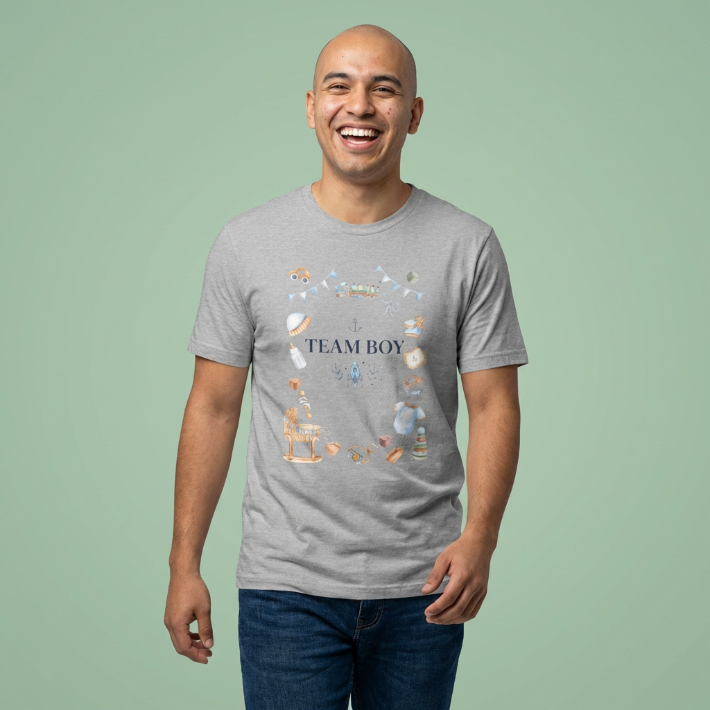Baby Boy Celebration T-Shirt – Cute & Minimalist Design